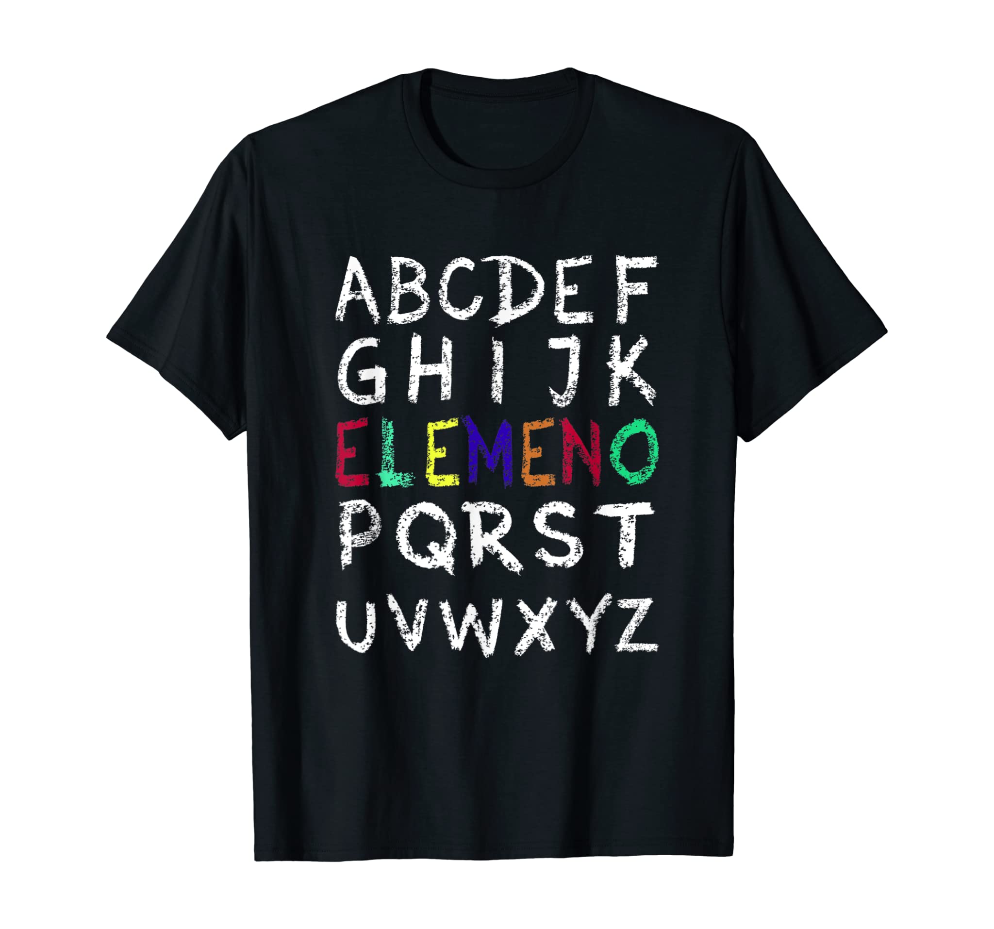 ELEMENO Alphabet T-Shirt Funny kindergarten Teacher Shirt