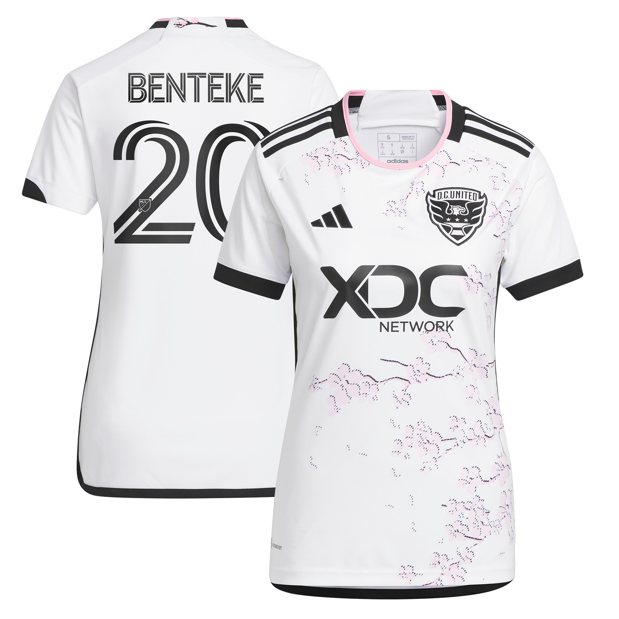 Christian Benteke D.C. United Women's 2023 The Cherry Blossom Kit Replica Player Jersey – White