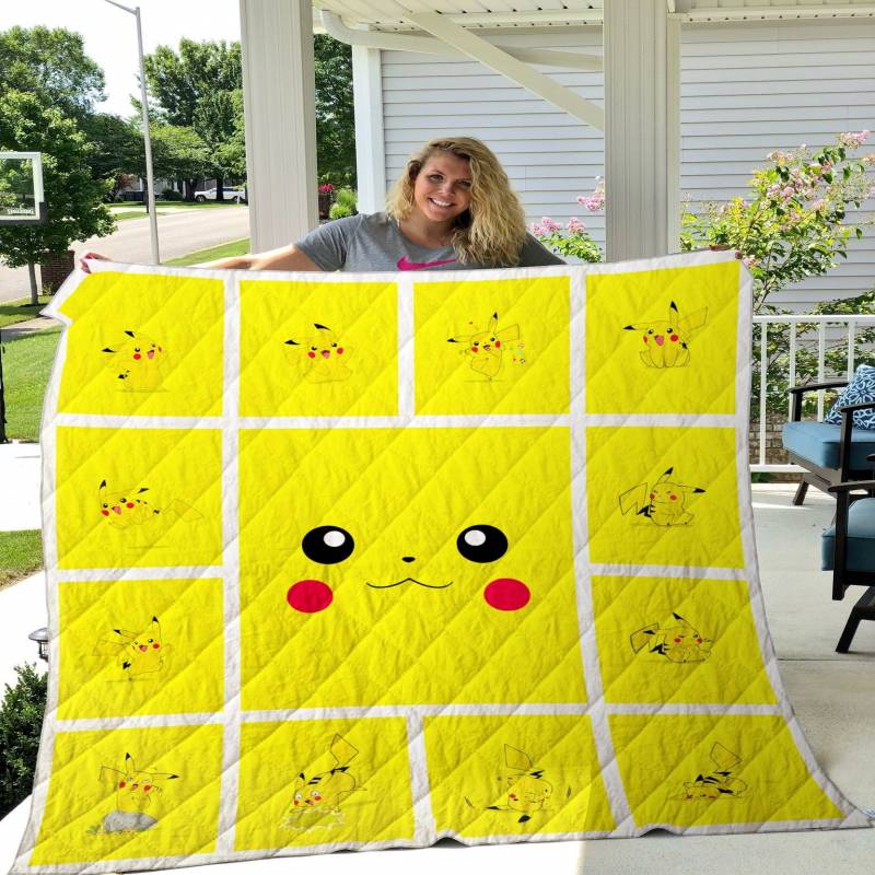 Pikachu Quilt Blanket