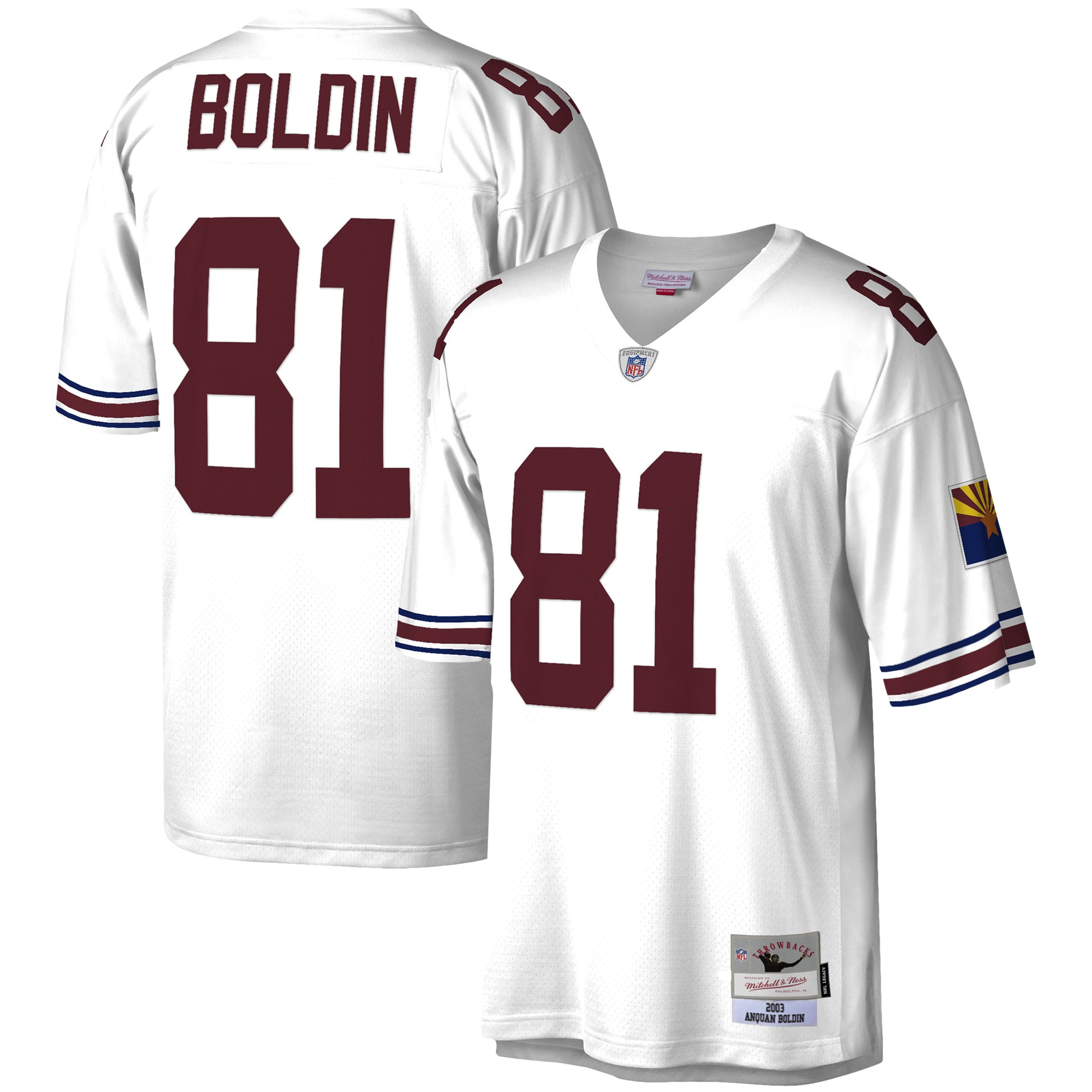 Anquan Boldin Arizona Cardinals Mitchell & Ness 2003 Legacy Replica Jersey – White NFL