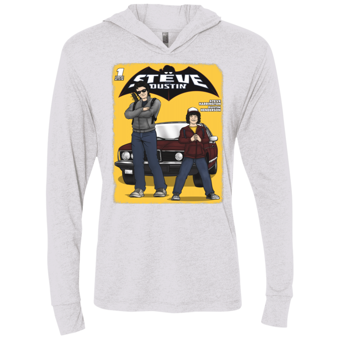 Strange Duo Triblend Long Sleeve Hoodie Tee