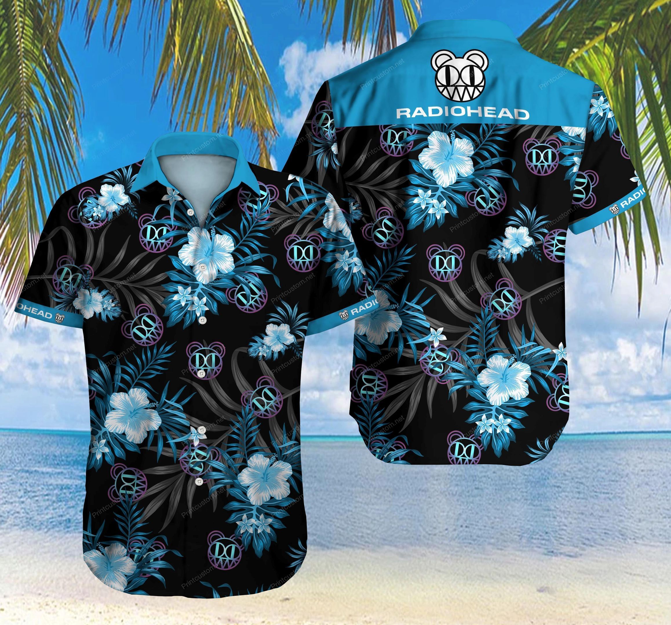 Radiohead Logo For Man And Woman Print Short Sleeve Hawaii Shirt Ha50810