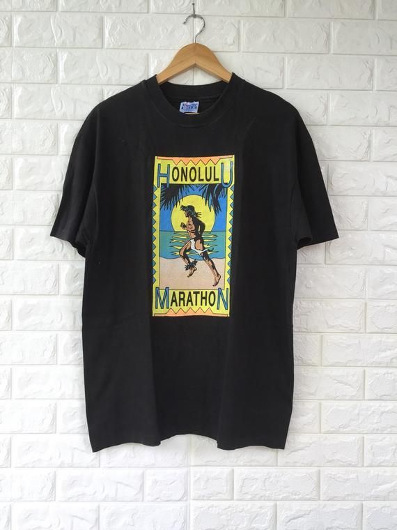 Vintage Honalulu Hawaii Marathon Shirt