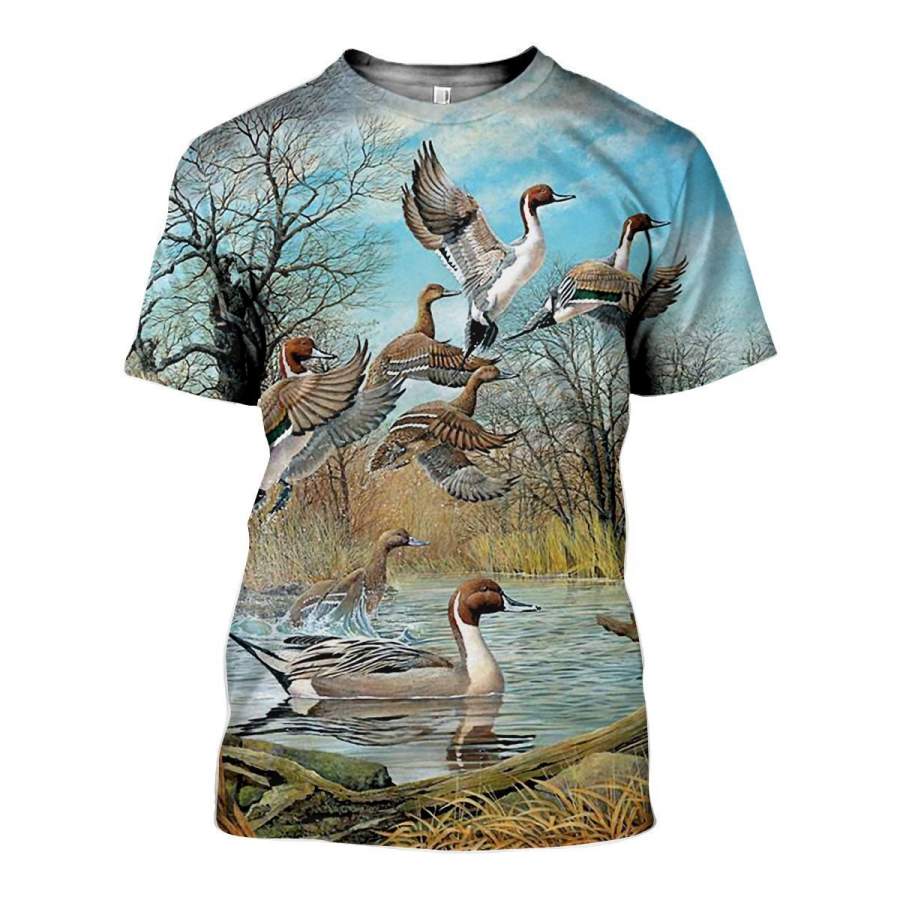 3D All Over Printed Duck Shirts And Shorts