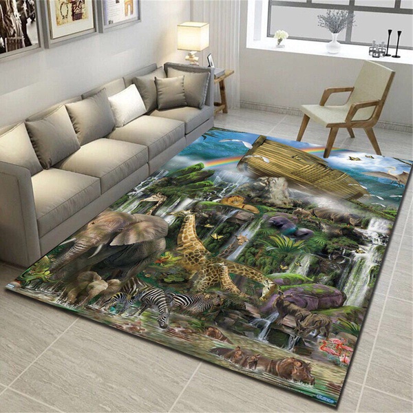 Noah S Ark Area Rug, Living Room Bedroom Carpet