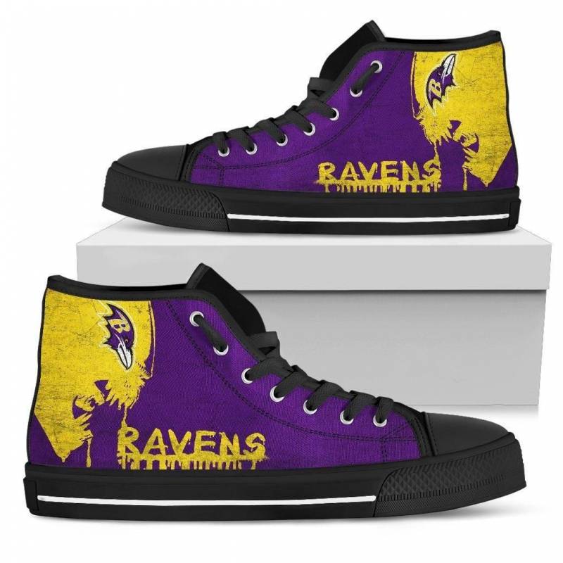 Alien Movie Baltimore Ravens High Top Shoes #895