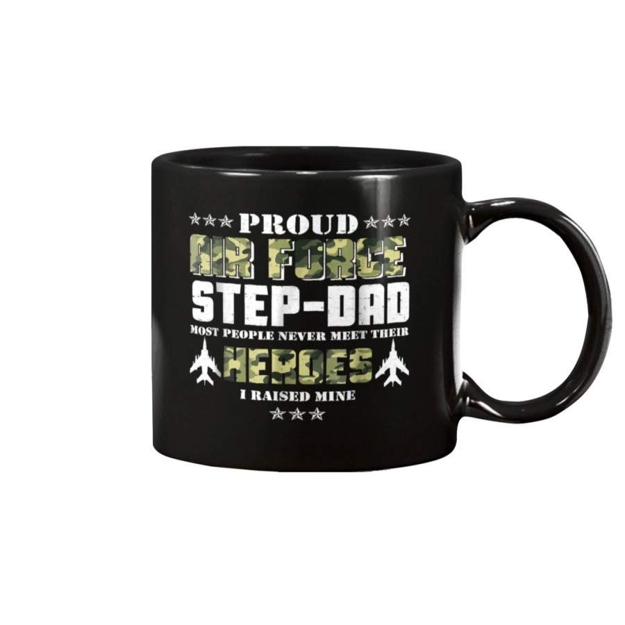 Vintage Proud Air Force Step Dad Mug Veteran Mug