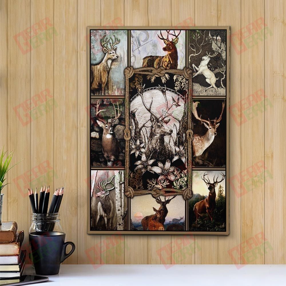 Canvas Prints Bestieship Vintage Deer Hunting Canvas Pretty Wall Canvas