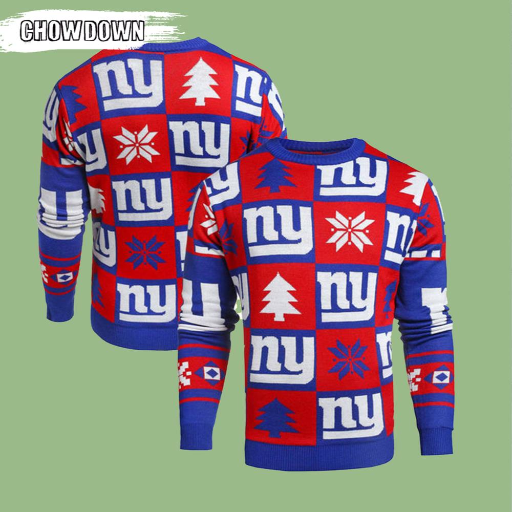 Beauty Logo New York Giants Gift For Fan Ugly Wool Sweater Christmas