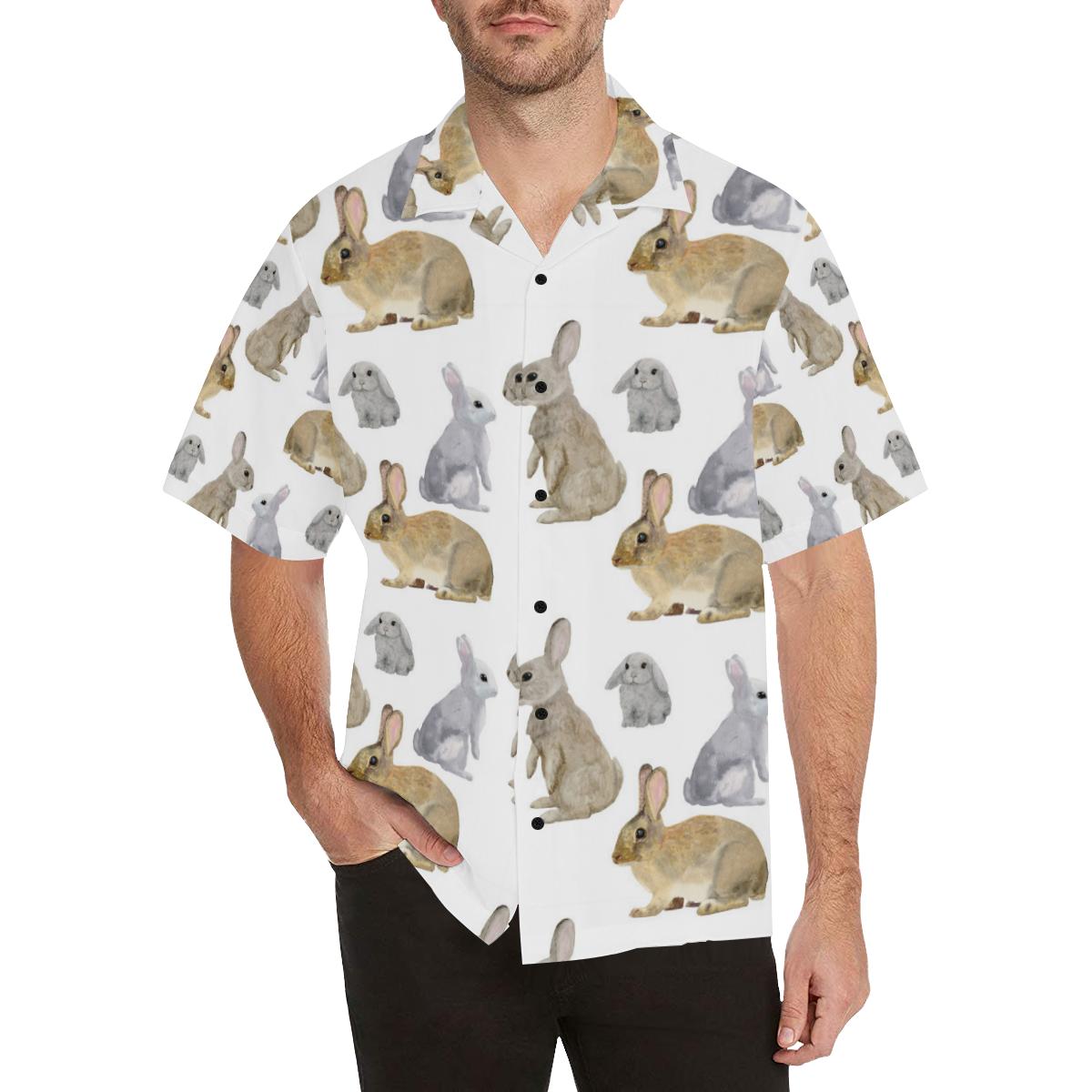 Rabbit Pattern Print Design 02 Hawaiian Shirt