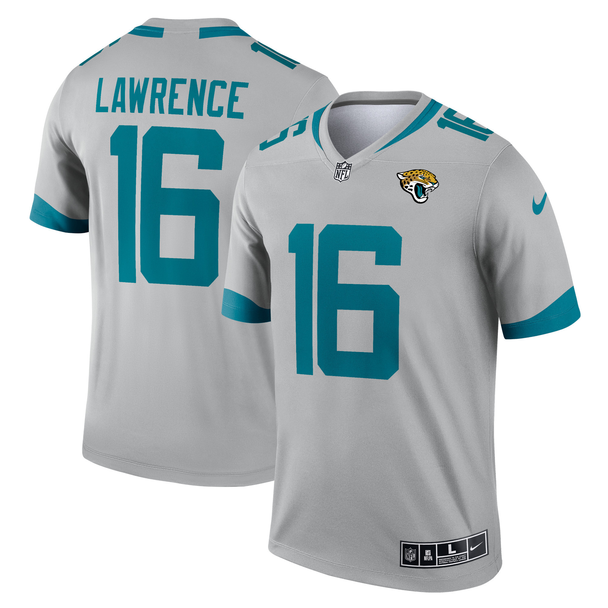 Trevor Lawrence Jacksonville Jaguars Inverted Legend Jersey – Silver NFL