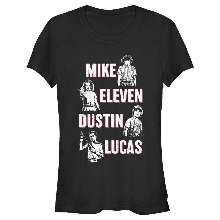 Stranger Things Junior’s Mike Eleven Dustin Lucas  T Shirt