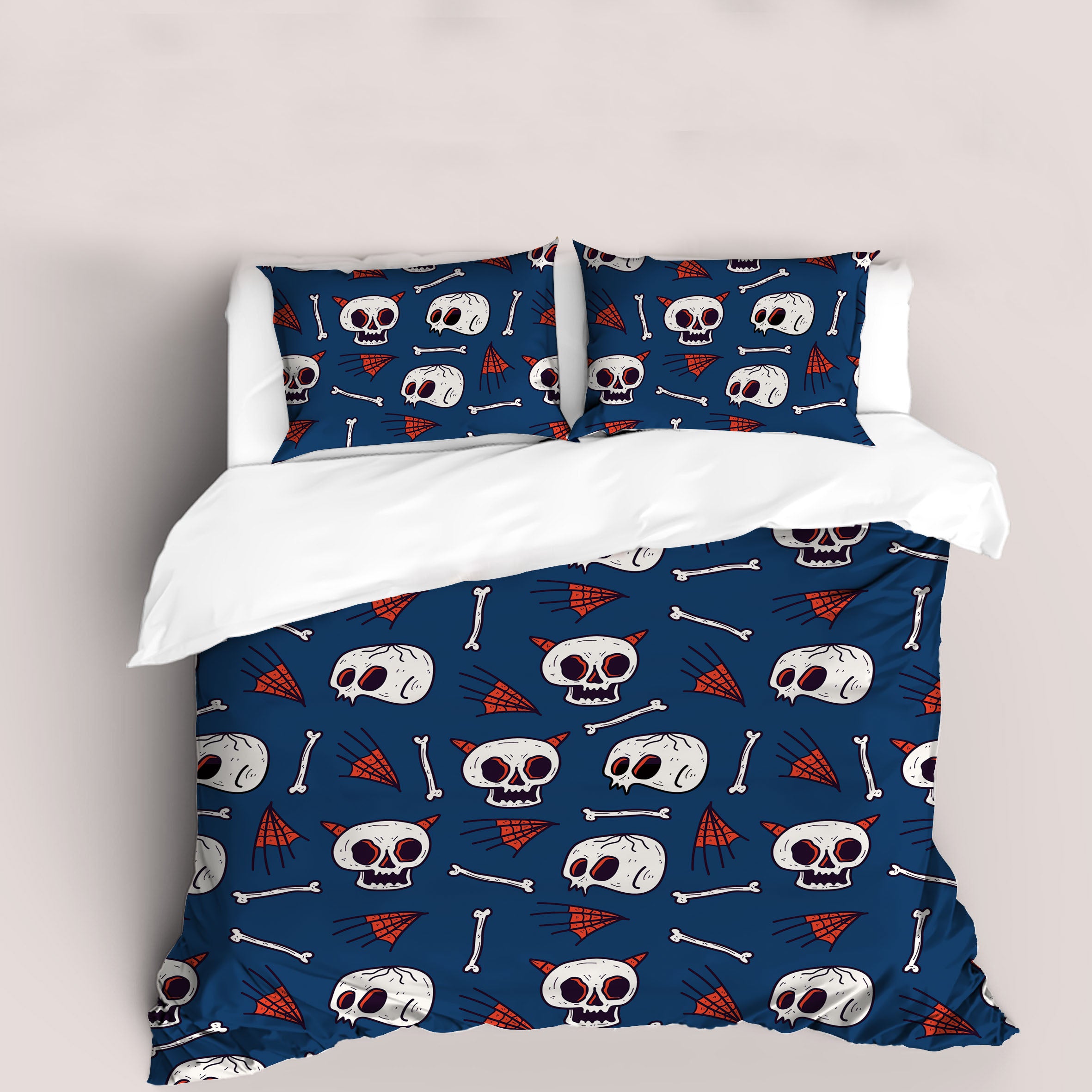 3D Halloween Skeleton Quilt Cover Set Bedding Set Duvet Cover Pillowcases 71