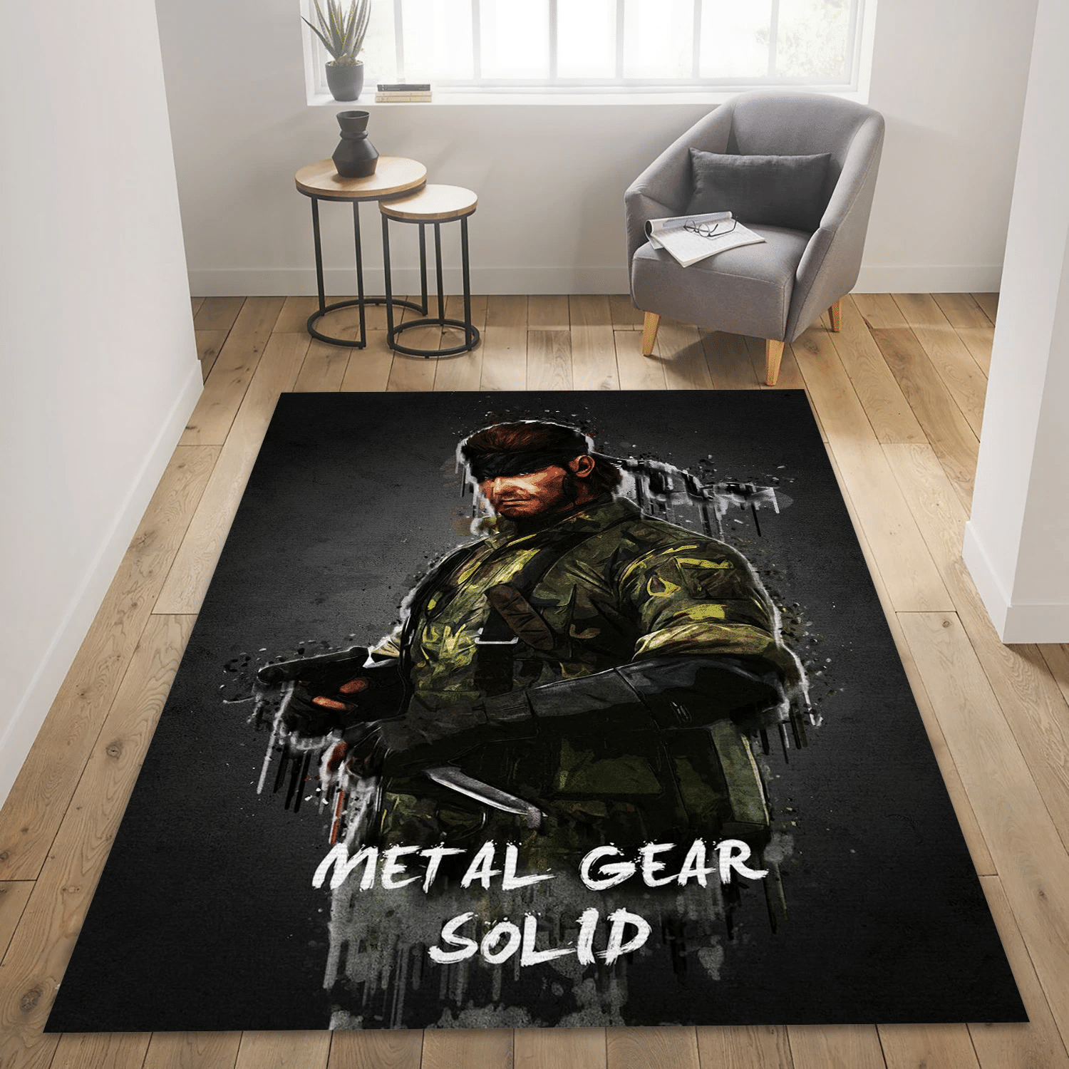 Metal Gear Solid Area Rug For Christmas, Living Room Rug – Christmas Gift Us Decor