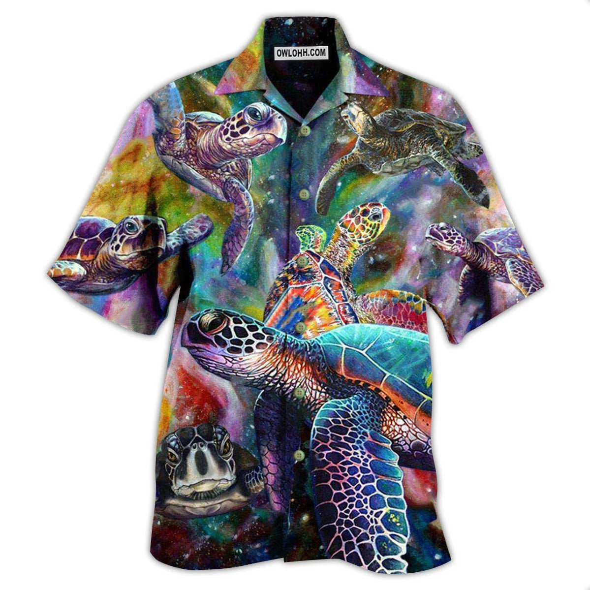 Turtle Galaxy Love Sea – Hawaiian Shirt  – Owl Ohh