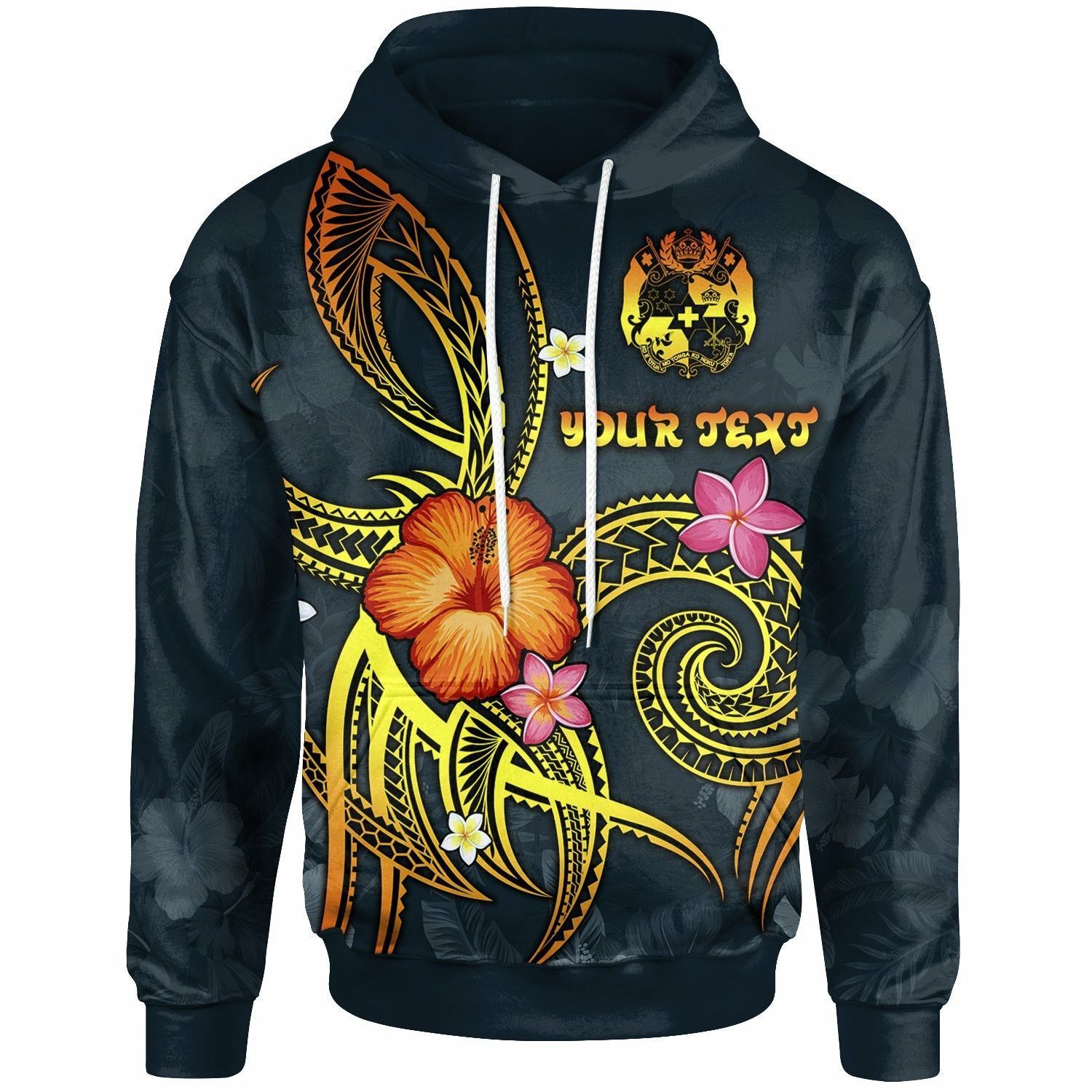 Tonga Polynesian Blue Unique Personalized 3D Printed Sublimation Hoodie Hooded Sweatshirt Comfy Soft And Warm For Men Women S to 5XL CTC16013035