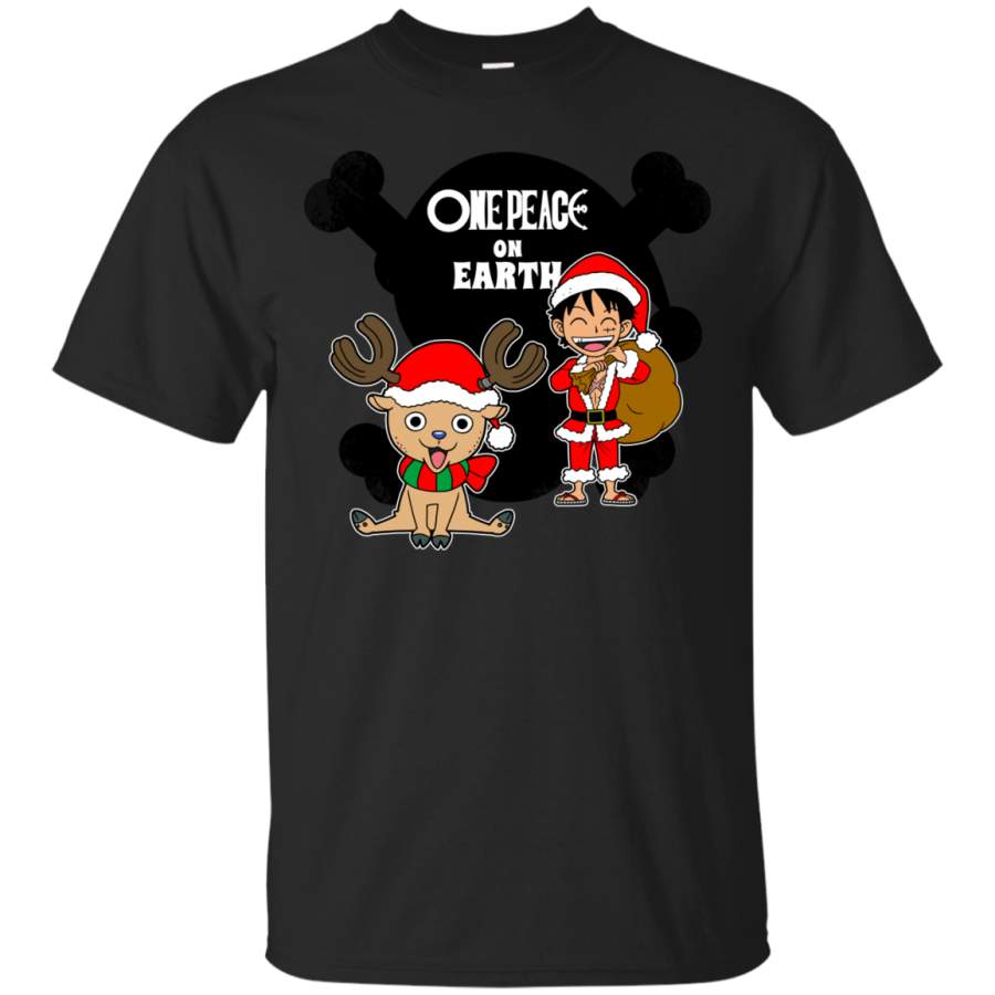 Luffy One Piece – One peace on earth christmas T Shirt & Hoodie