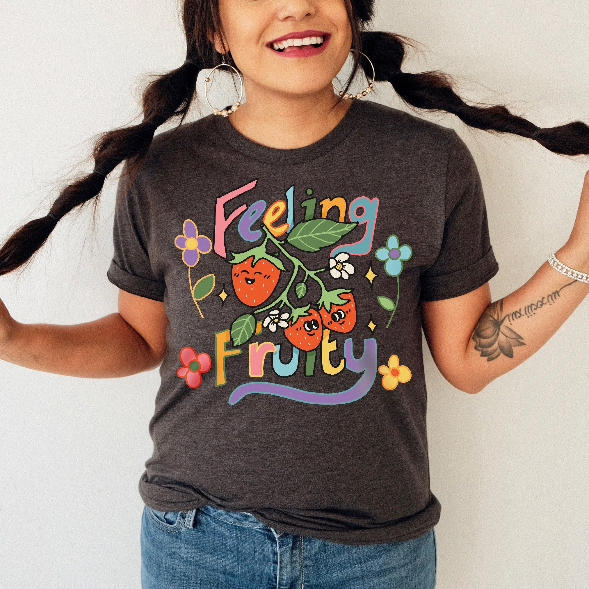 Feeling Fruity Tshirt, LGBQT Shirt, Pride Month T-Shirt, LGBT Tee, Rainbow Shirt, Retro Frog Shirt, Gay Pride Trendy Tshirt, UNISEX