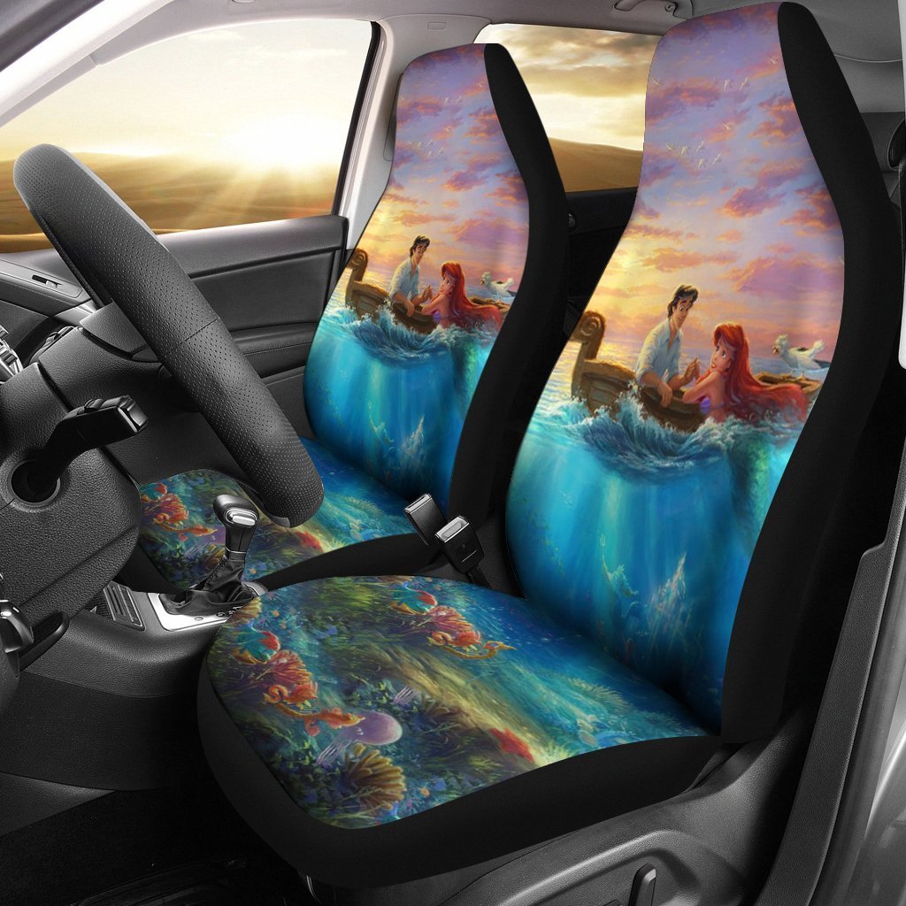 Ariel & Eric Car Seat Cover