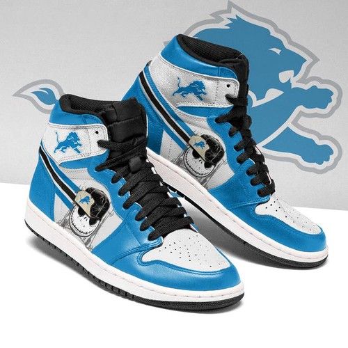 Jack Skellington Detroit Lions Jordan Sneaker High Top Shoes Jordan Sneaker