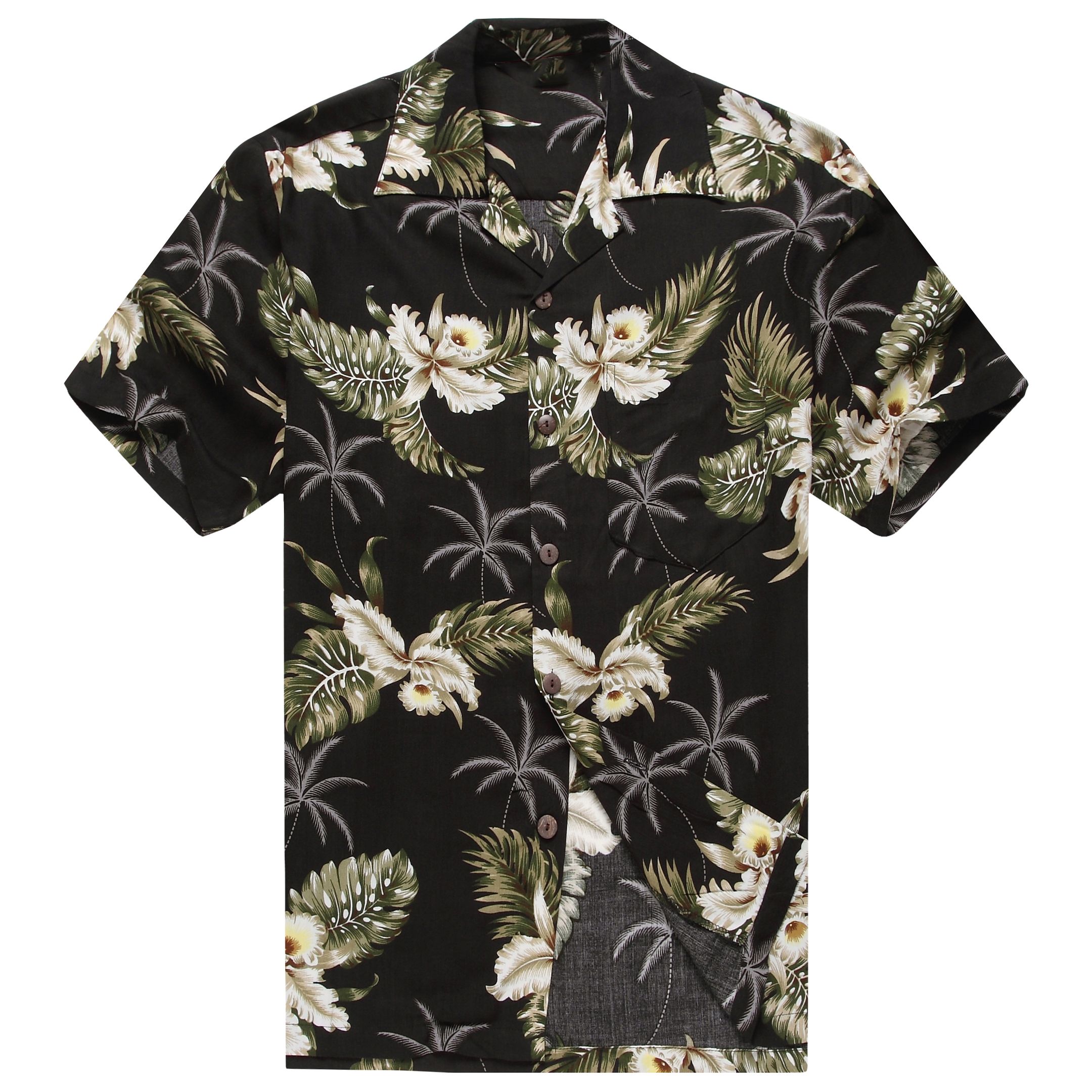 Hibiscus Black High Quality Hawaii Shirt Ha84515