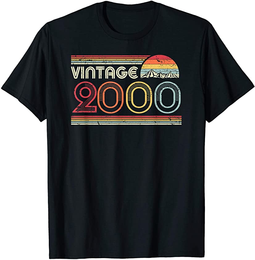 2000 Vintage Shirt, Birthday Gift Tee. Retro Style T-Shirt