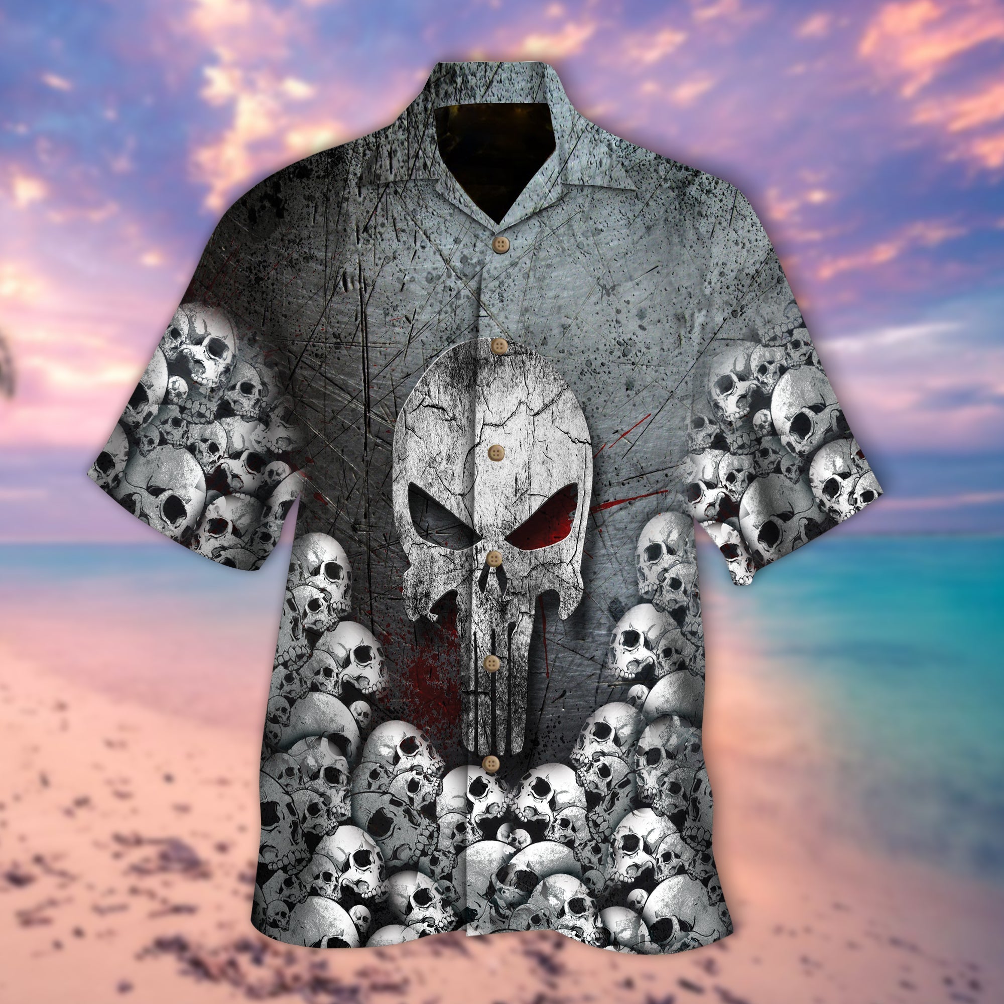 Sliver Skull Hawaii Lover Hawaii Shirt For Men Women Ha98287