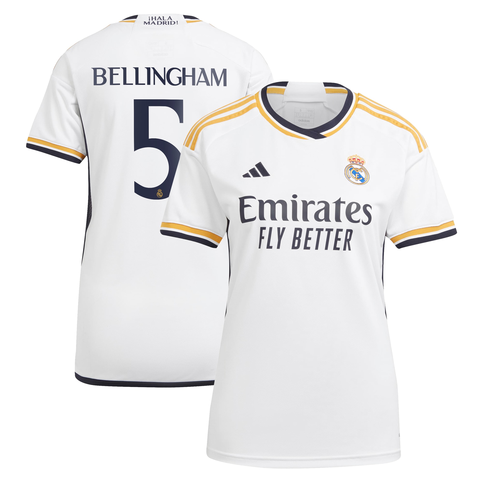 Jude Bellingham Real Madrid Women's 2023/24 Home Replica Jersey – White