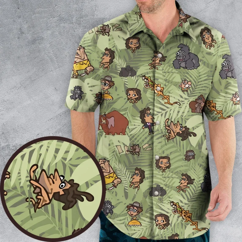 Tarzan Characters Hawaiian Shirt