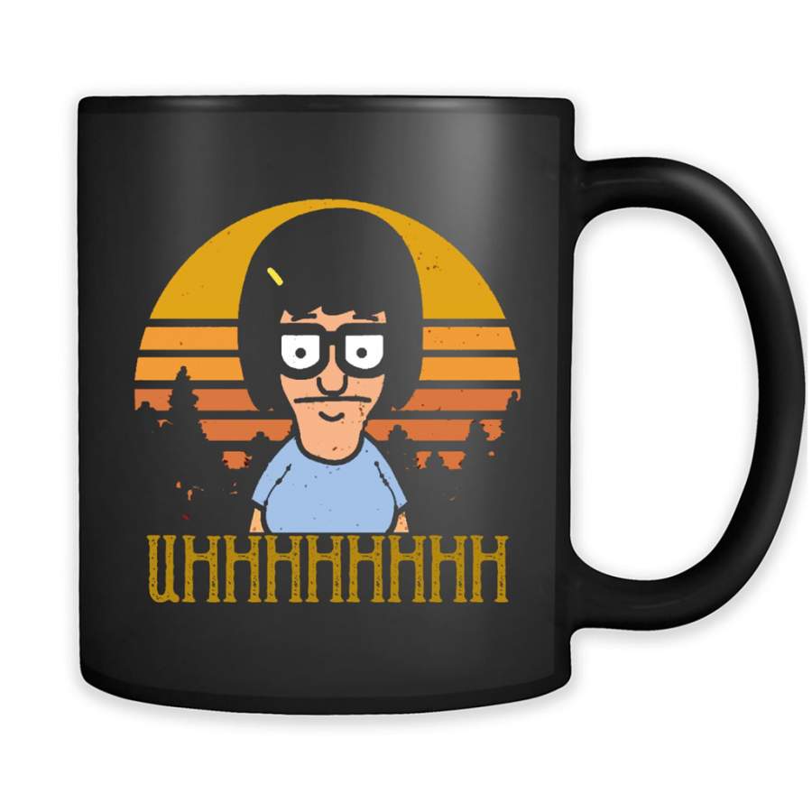 Bob’s Burgers Tina Belcher Uhhhhh Sunset Classic Vintage Design – Full-Wrap Coffee Black Mug