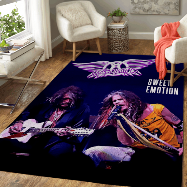 Aerosmith Sweet Emotion Music Home Decor Rectangle Area Rug