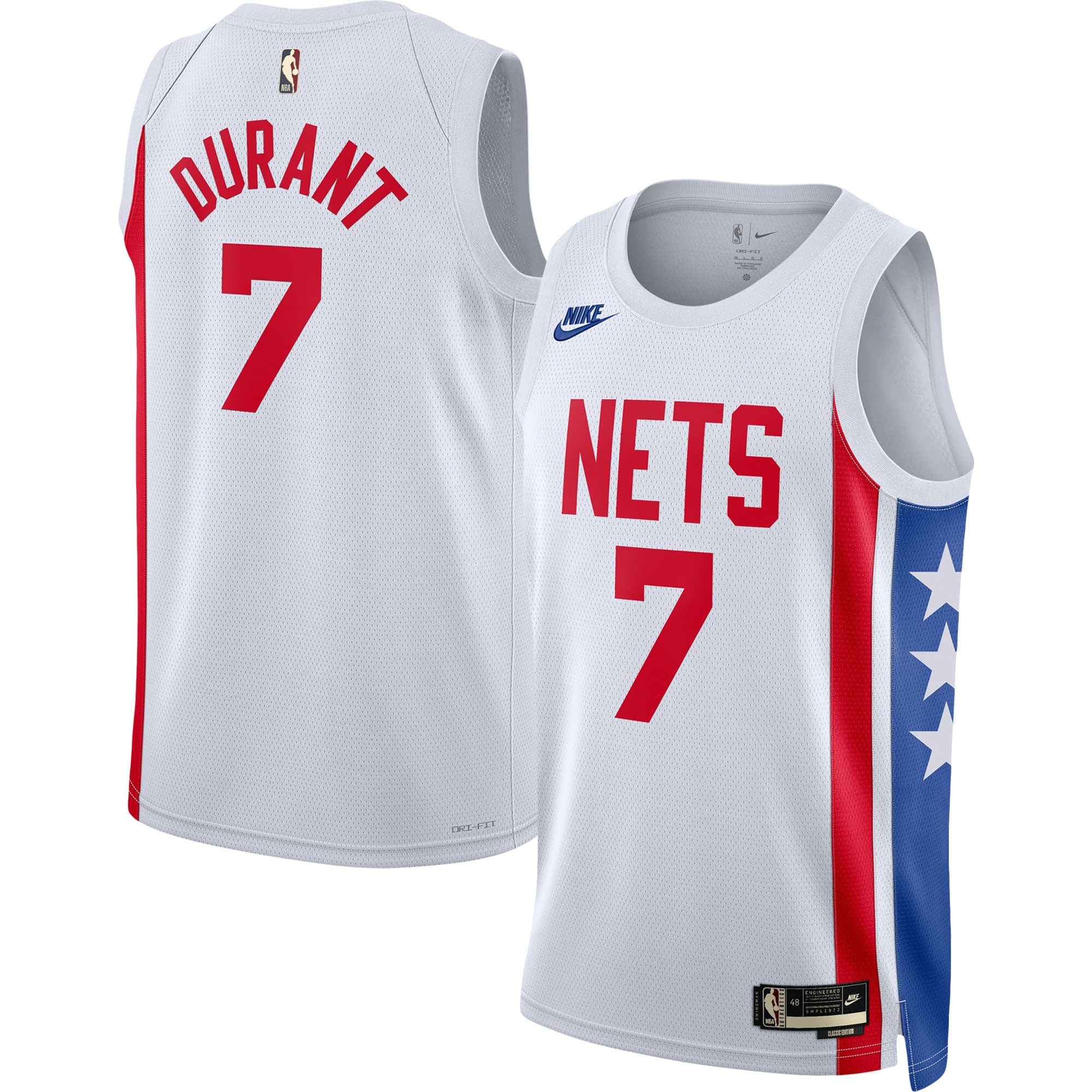 Kevin Durant Brooklyn Nets Swingman Jersey – Classic Edition – White