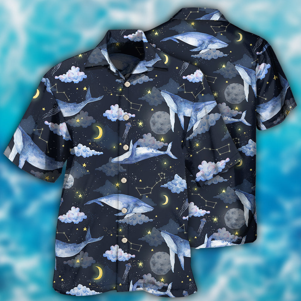 Whale Night Sky Hawaii Shirt Ha41015