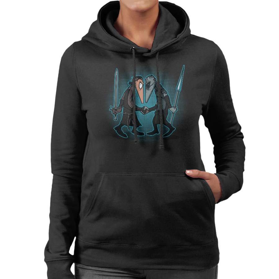 Wolf Vs Winter Game Of Thrones Spy Vs Spy Women’s Hooded Sweatshirt