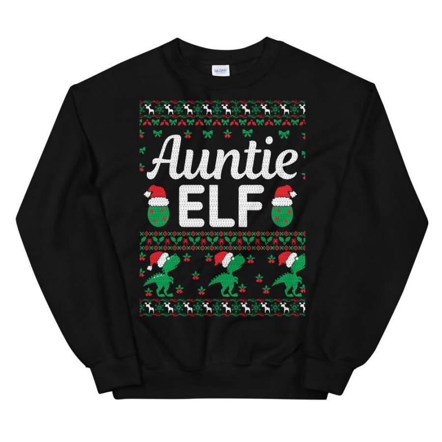 Auntie Elf Ugly Sweater Party Unisex Sweatshirt