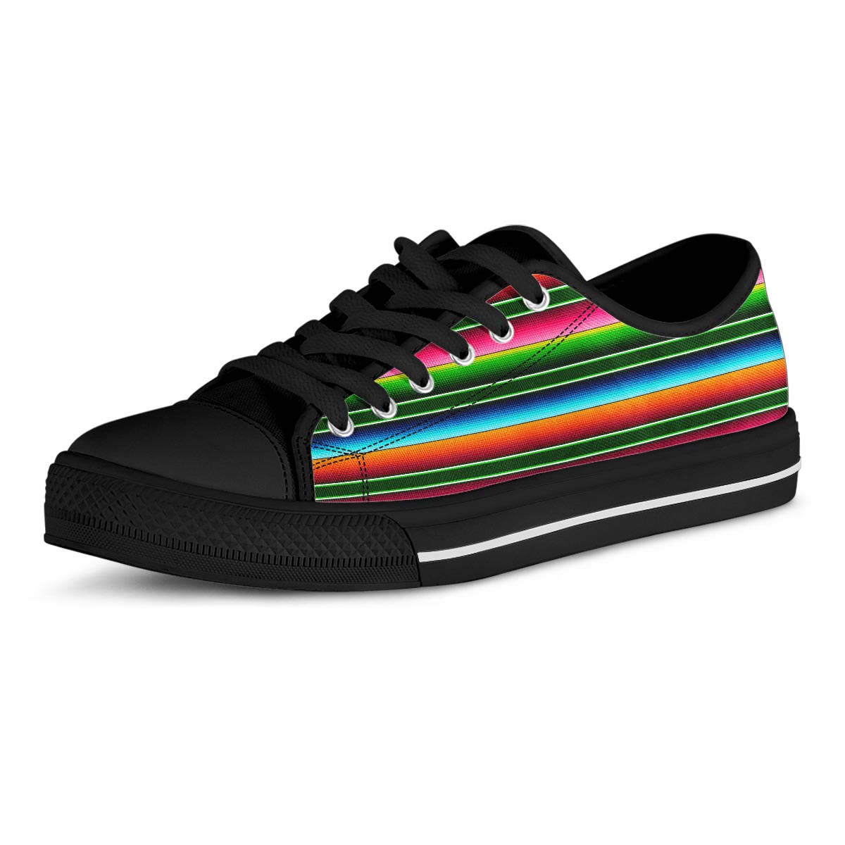 Serape Baja Mexican Men’S Low Top Shoes