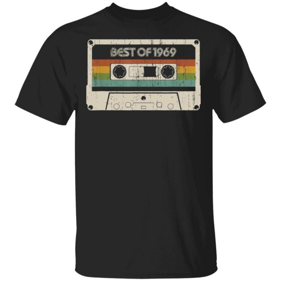 Vintage Best of 1969 50th Birthday Cassette T-Shirt