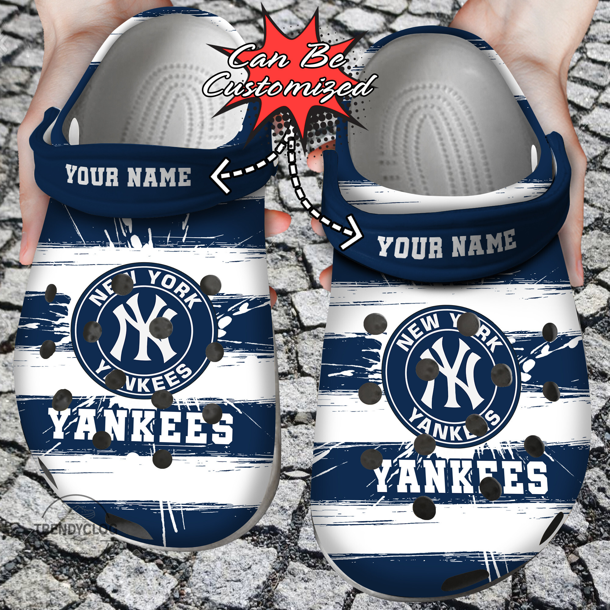 Baseball Crocs – Personalized Ny Yankees Spoon Graphics Watercolour Clog Shoes