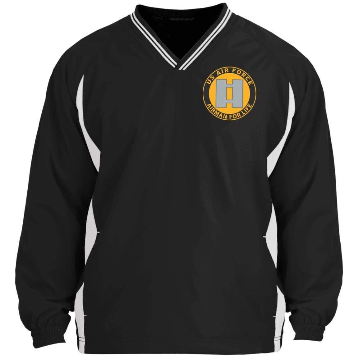 US Air Force O-3 Captain Capt O3 Commissioned Officer Airman For Life Embroidered Windshirt