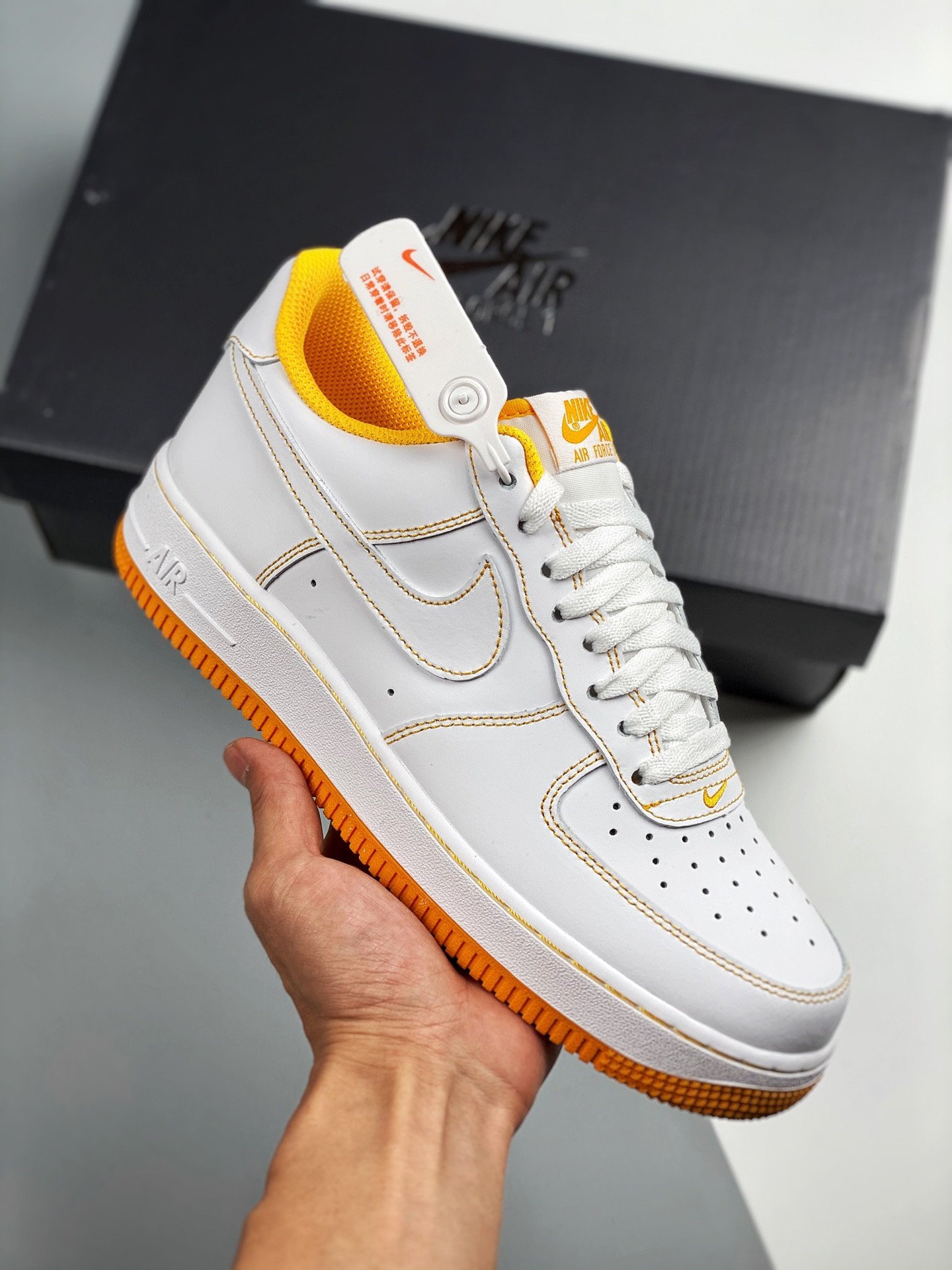 Nike Air Force 1 Low WhiteWhite-Laser Orange 5340152