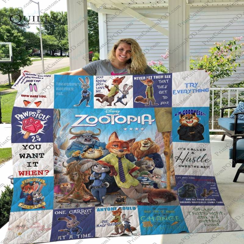Zootopia Quilt Blanket For Fans Ver 17