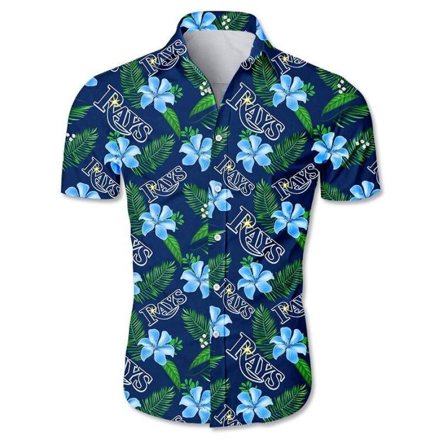 Tampa Bay Rays Hawaii Shirt Short Sleeve Slim Fit Body Ha60584