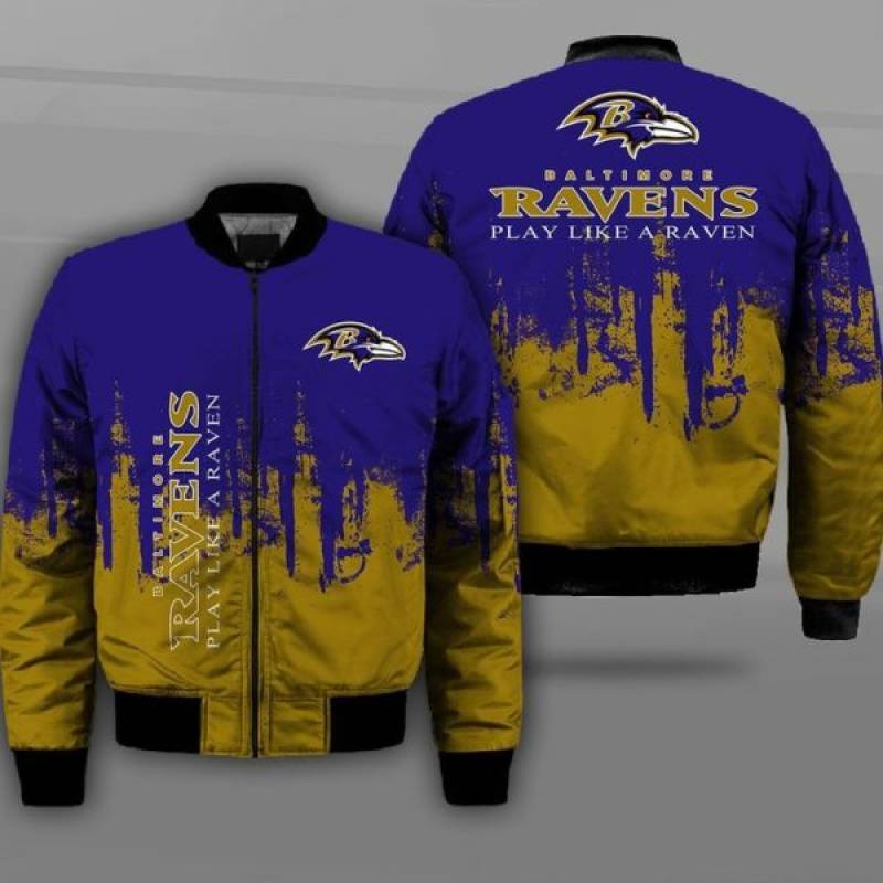 Baltimore ravens play like a raven all over printed shirt – maria