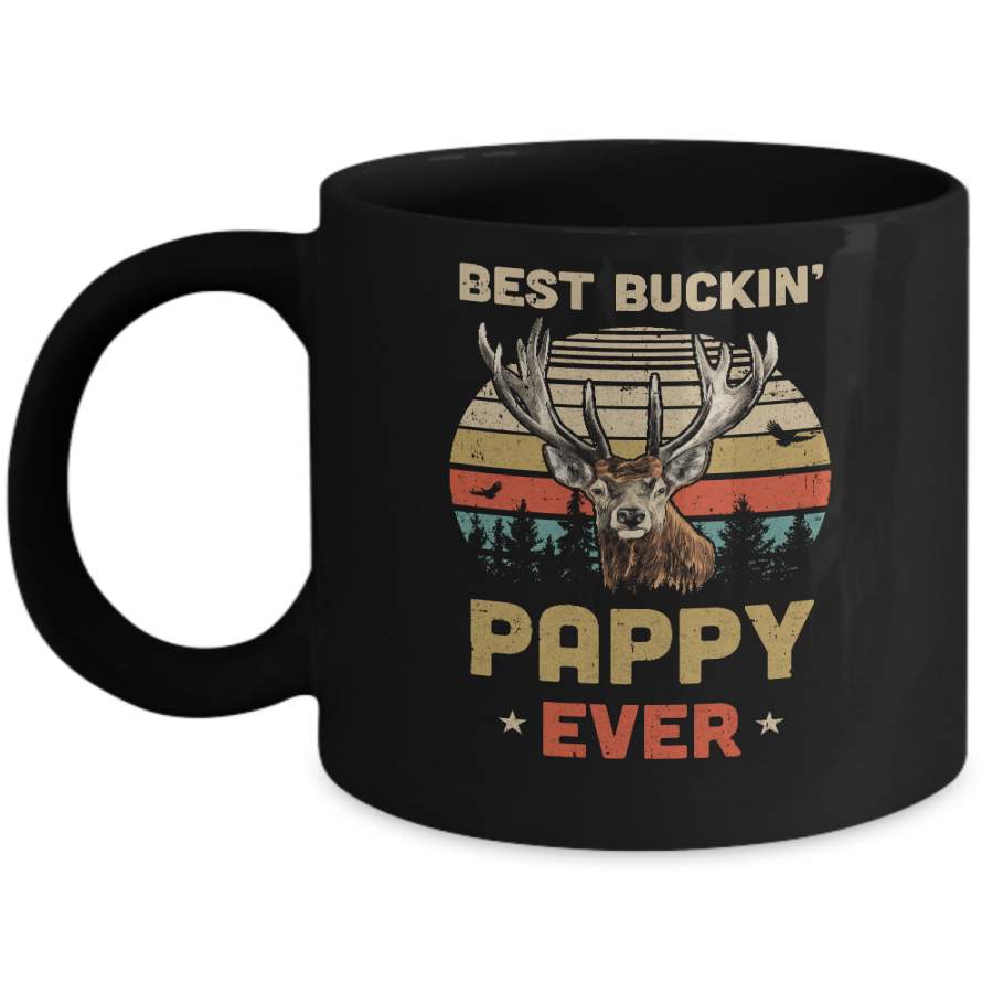 Vintage Best Buckin’ Pappy Ever Gift For Father Day Mug