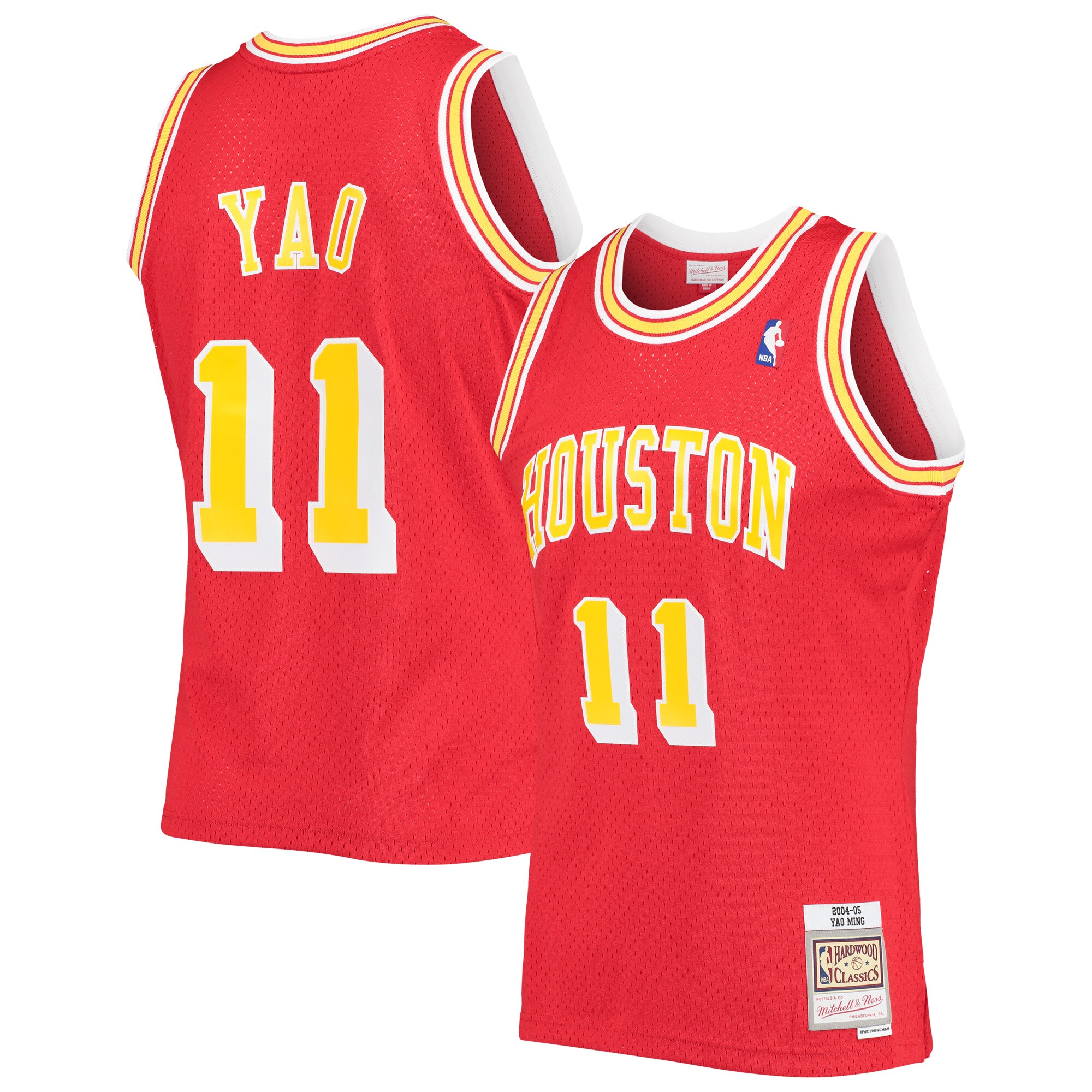 Yao Ming Houston Rockets Mitchell & Ness Hardwood Classics Swingman Jersey – Red