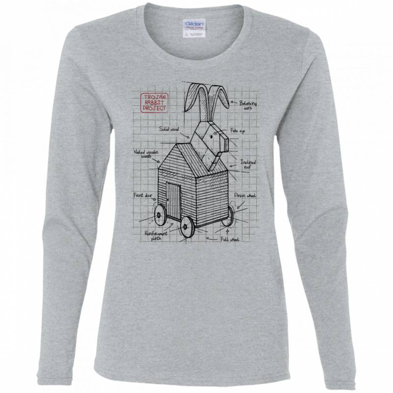 Trojan Rabbit Plan Women’s Long Sleeve T-Shirt