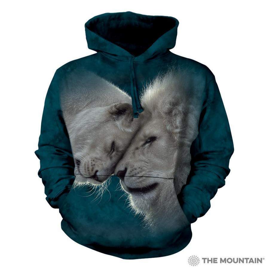 White Lions Sweatshirt Men/Women All-Over Print 3D Hoodie