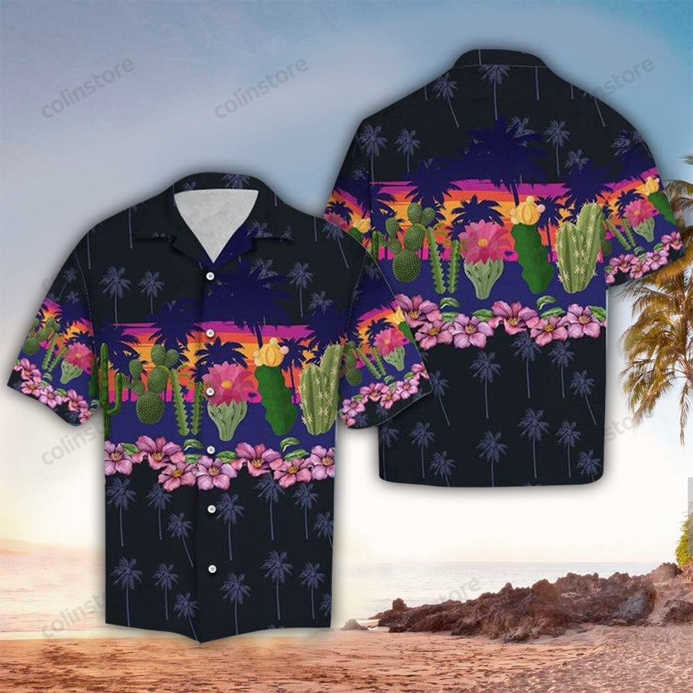 Cactus Hawaii Lover Shirt Aloha Ha27335