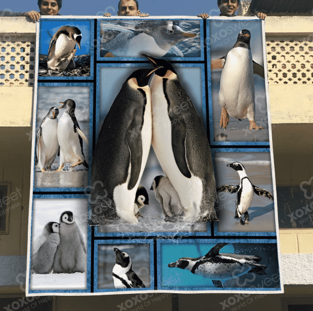 Penguins Just Say Quilt Blanket Dhc31121744Td