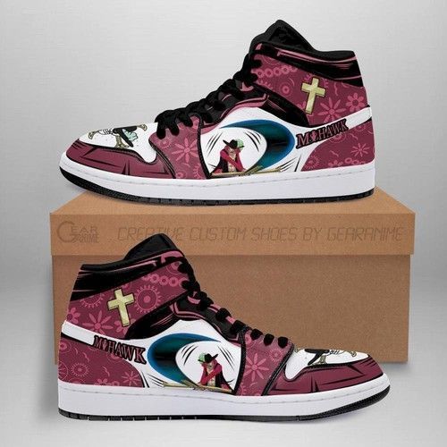 Dracule Mihawk Jordan One Piece Anime Mn06 Shoes Sport Sneakers Air Jordan High Sneakers Sport Sneakers